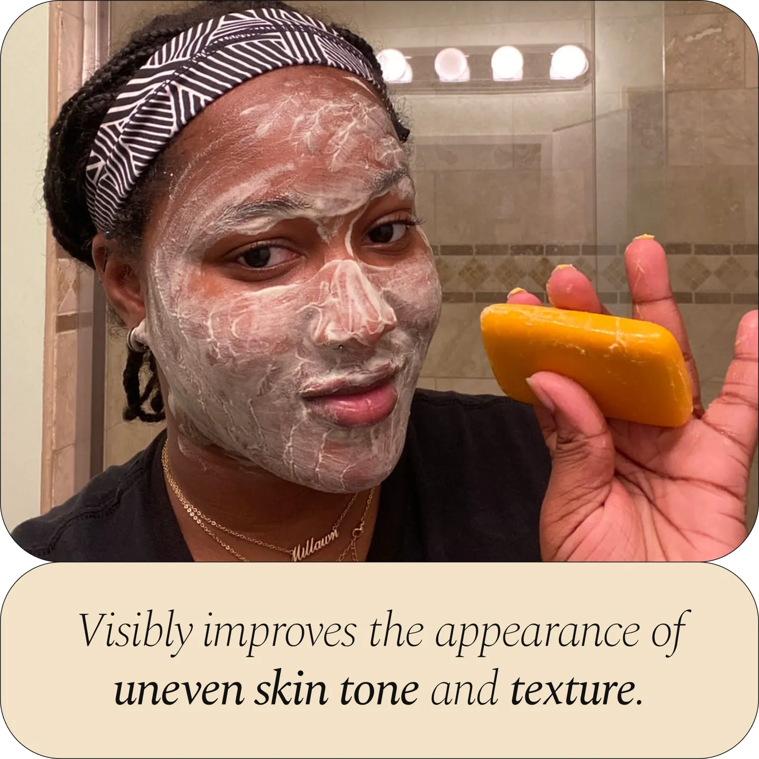 Turmeric Brightening Soap (with Vitamin C, Alpha Arbutin, Oat) - Image 6
